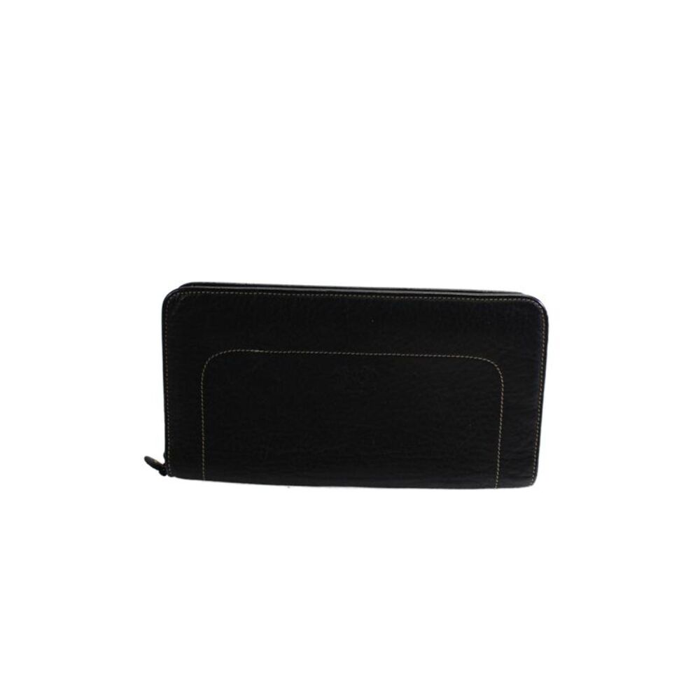 Bench Womens Leather Rectangle Lined Card Holder Wallet Black OS